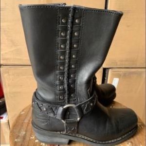 Women's Leather Harley Davidson Riding Boots